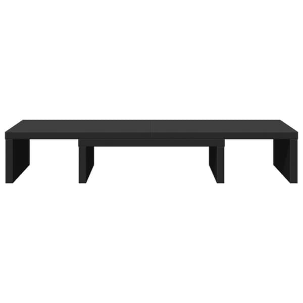 vidaXL skærmholder 60x24x10,5 cm justerbar konstrueret træ sort