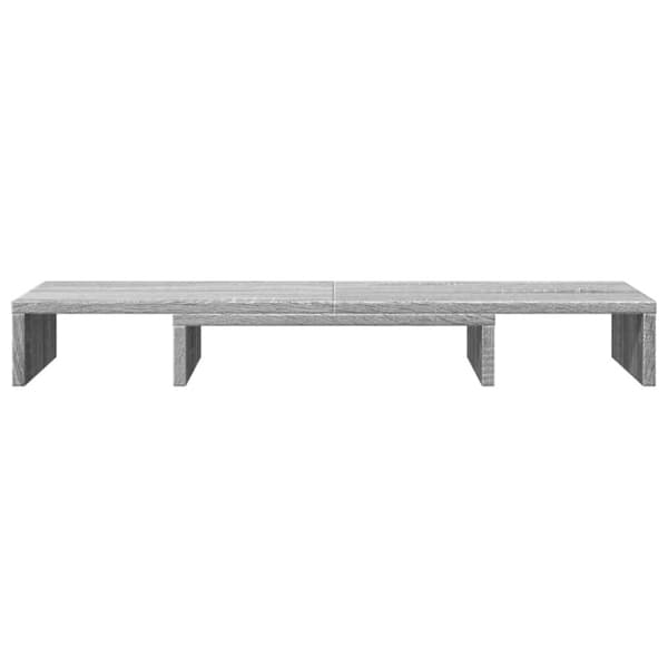vidaXL Skjermstativ justerbar grå sonoma 80x24x10,5 cm konstruert tre