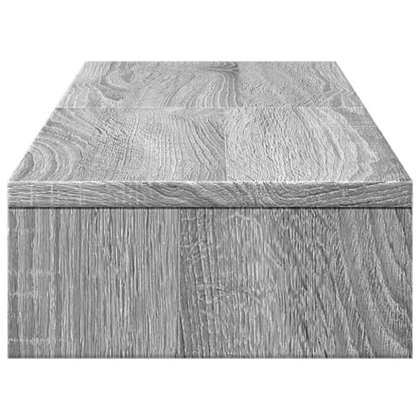 vidaXL Skjermstativ justerbar grå sonoma 80x24x10,5 cm konstruert tre