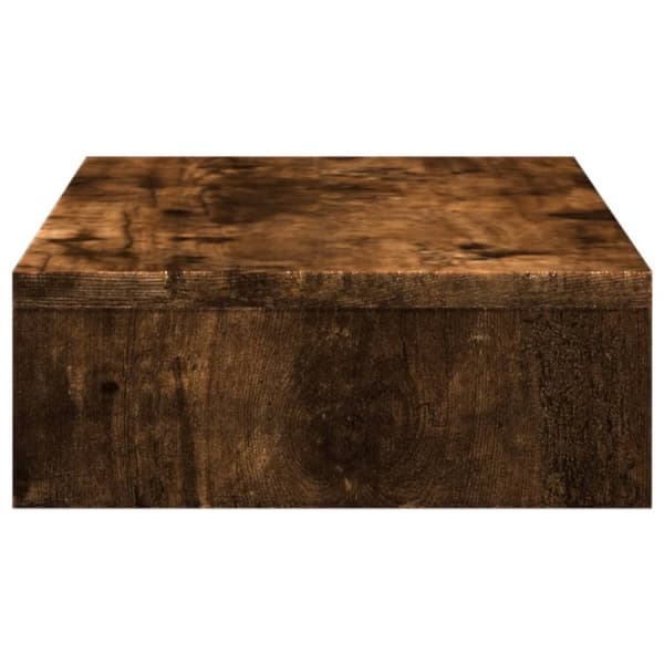 vidaXL Skärmställ rökfärgad ek 50x27x10 cm konstruerat trä