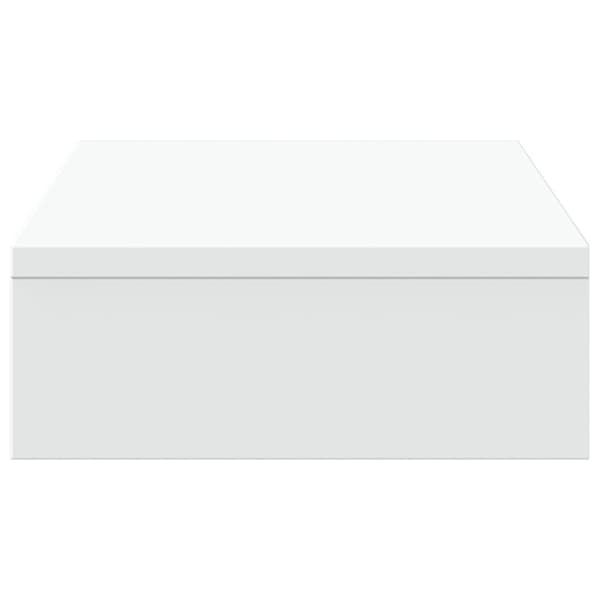 vidaXL Skjermhylle hvit 50x27x10 cm konstruert tre