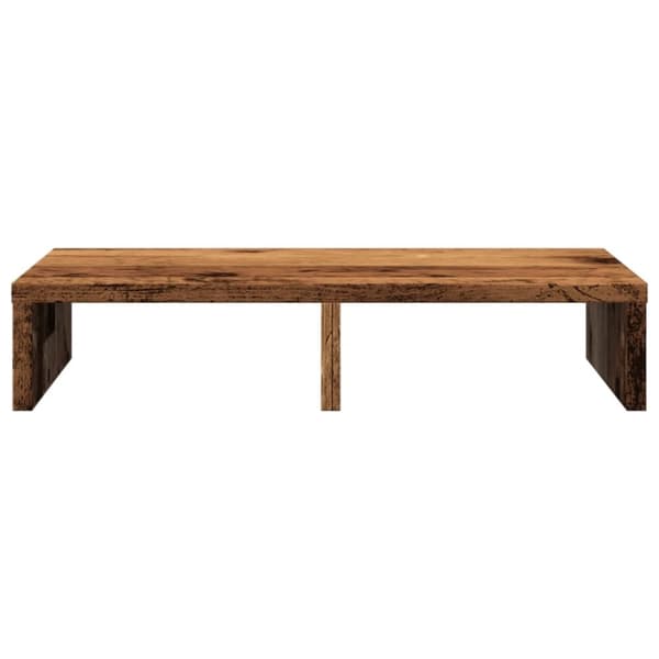 vidaXL skærmholder 50x27x10 cm konstrueret træ gammelt træ