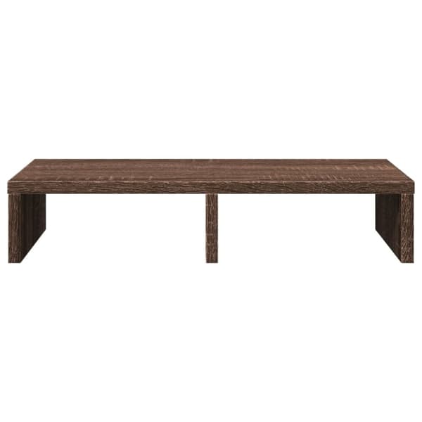 vidaXL skærmstander 50x27x10 cm konstrueret træ brun egetræsfarve