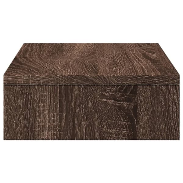 vidaXL skærmstander 50x27x10 cm konstrueret træ brun egetræsfarve