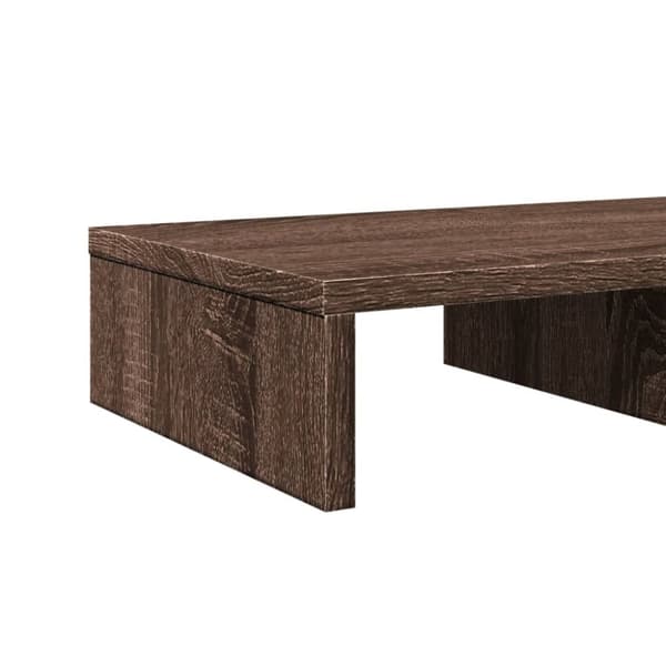 vidaXL skærmstander 50x27x10 cm konstrueret træ brun egetræsfarve