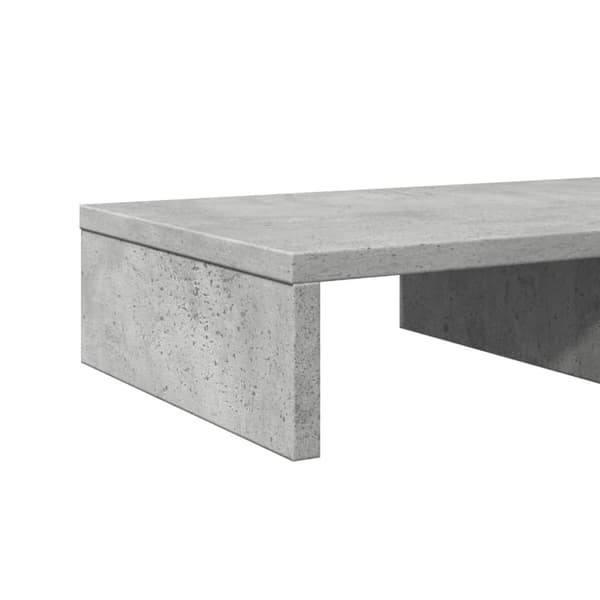 vidaXL skærmholder 50x27x10 cm konstrueret træ betongrå