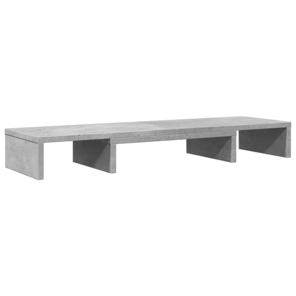 vidaXL skærmholder 80x24x10,5 cm justerbar konstrueret træ betongrå