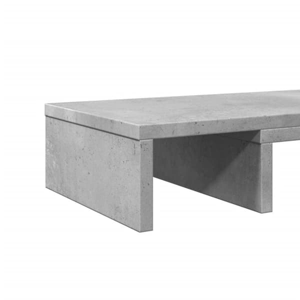 vidaXL skærmholder 80x24x10,5 cm justerbar konstrueret træ betongrå