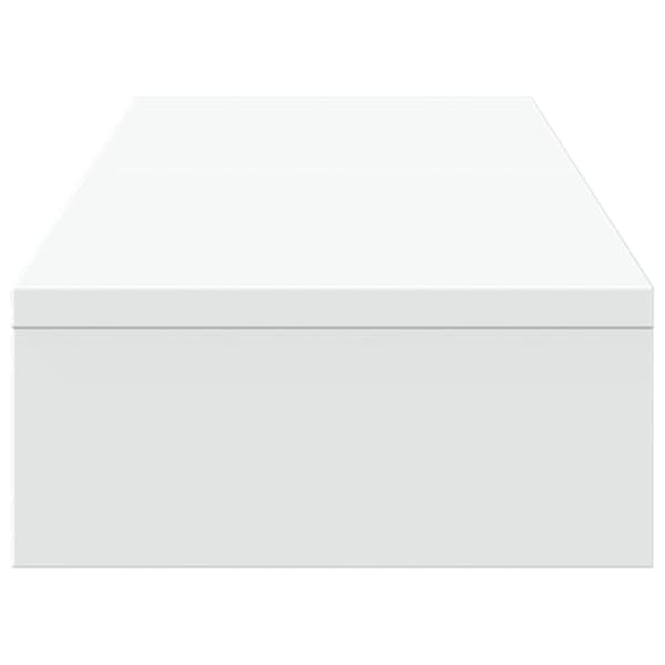 vidaXL skærmholder 80x24x10,5 cm justerbar konstrueret træ hvid