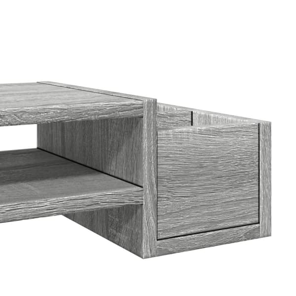 vidaXL skærmholder med opbevaring 70x27x15 cm konstrueret træ