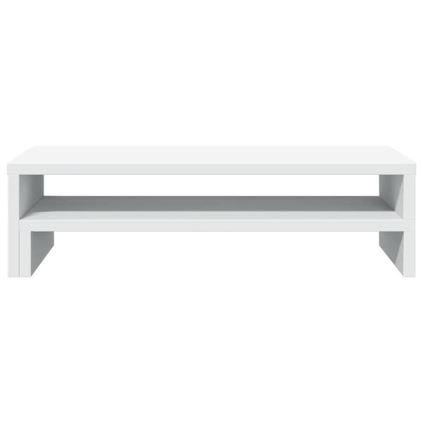 vidaXL skærmholder 54x22x15 cm konstrueret træ hvid
