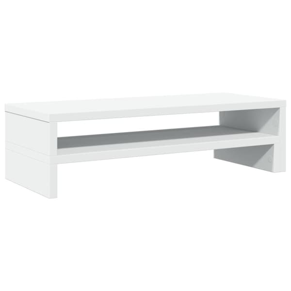 vidaXL skærmholder 54x22x15 cm konstrueret træ hvid