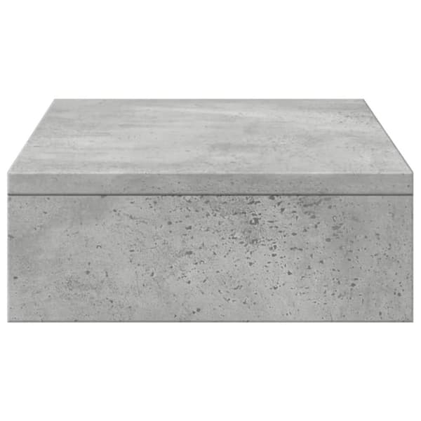 vidaXL Skärmställ betonggrå 50x27x10 cm konstruerat trä