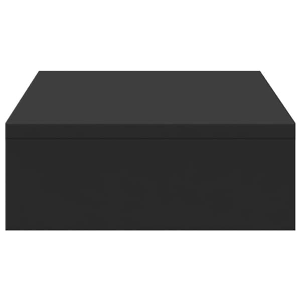 vidaXL Skjermhylle svart 50x27x10 cm konstruert tre