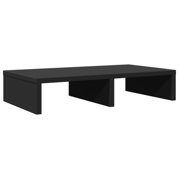 vidaXL Skjermhylle svart 50x27x10 cm konstruert tre
