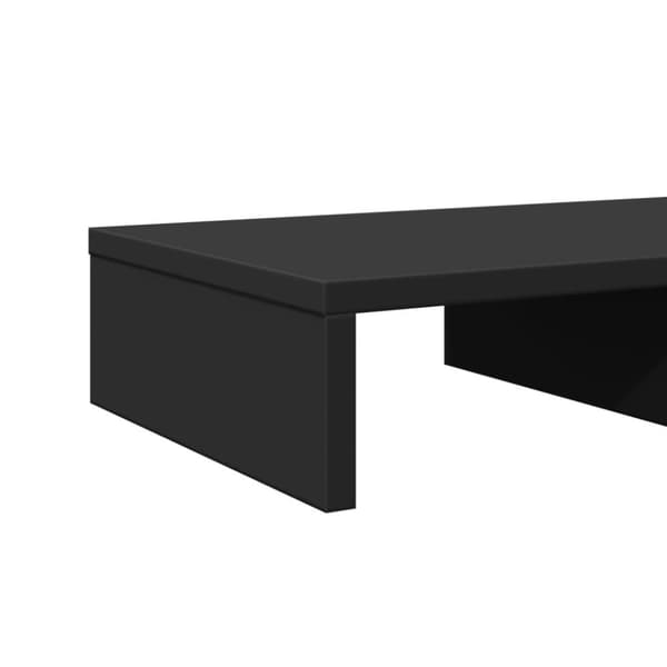 vidaXL Skjermhylle svart 50x27x10 cm konstruert tre