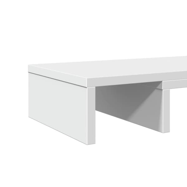 vidaXL Skjermstativ justerbart hvit 80x24x10,5 cm konstruert tre