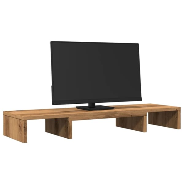 vidaXL Skjermstativ justerbar artisan eik 80x24x10,5 cm konstruert tre