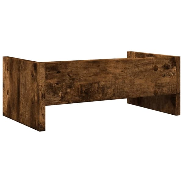 vidaXL Skjermstativ røkt eik 42x24x16 cm konstruert tre