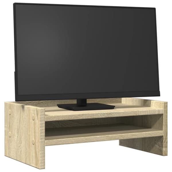 vidaXL Skjermstativ sonoma eik 42x24x16 cm konstruert tre