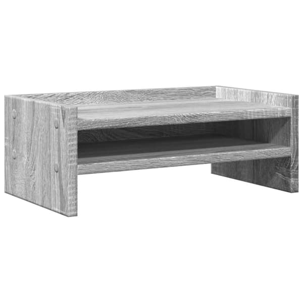 vidaXL Skjermstativ grå sonoma 42x24x16 cm konstruert tre