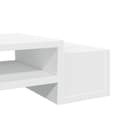 Miniatyrbilde 8 av 10: vidaXL Skjermhylle oppbevaring hvit 100x27x15 cm konstruert tre