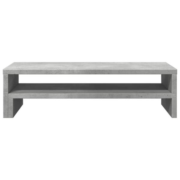 vidaXL Skjermhylle betonggrå 54x22x15 cm konstruert tre
