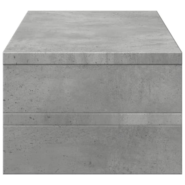 vidaXL Skjermhylle betonggrå 54x22x15 cm konstruert tre