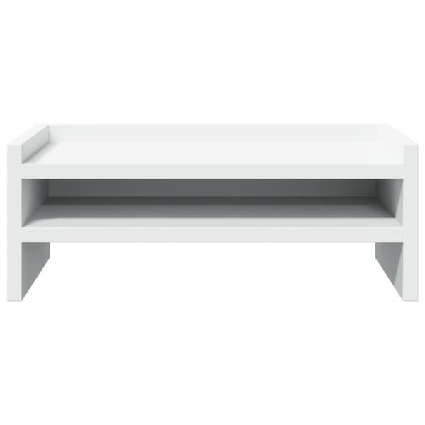 vidaXL skærmstander 42x24x16 cm konstrueret træ hvid