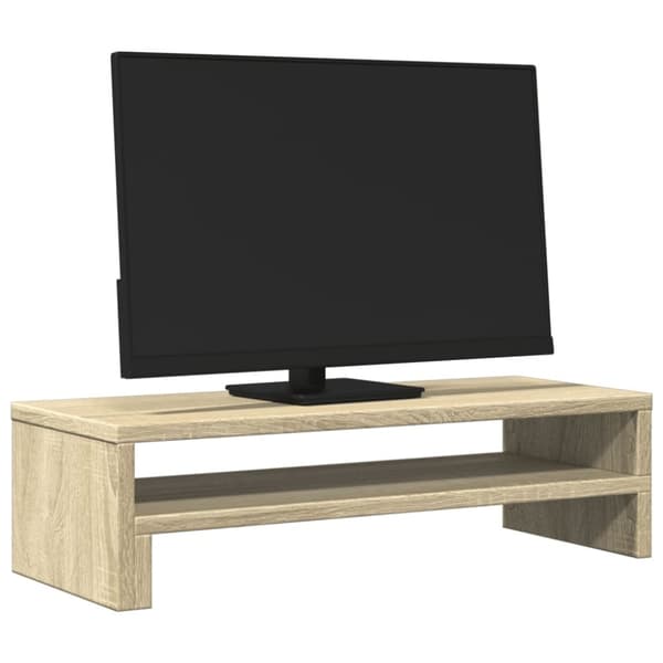vidaXL skærmholder 54x22x15 cm konstrueret træ sonoma-eg