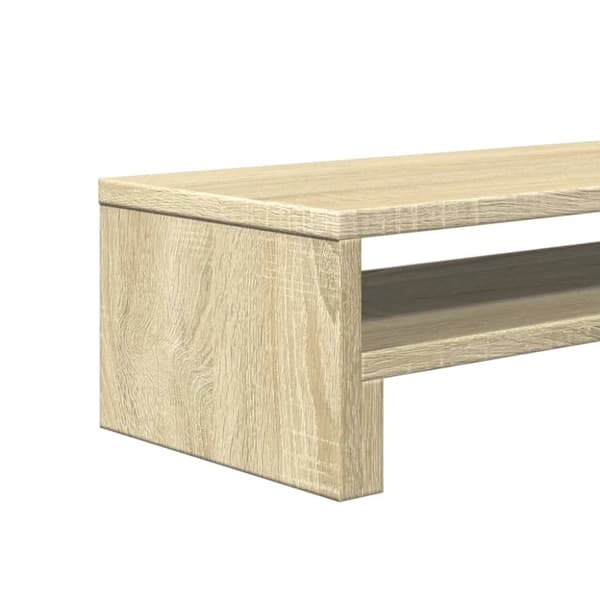 vidaXL skærmholder 54x22x15 cm konstrueret træ sonoma-eg