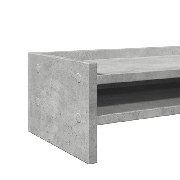 vidaXL skærmstander 42x24x16 cm konstrueret træ betongrå