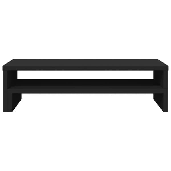 vidaXL skærmholder 54x22x15 cm konstrueret træ sort