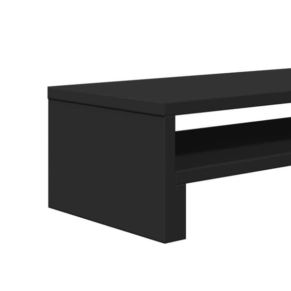 vidaXL Skärmställ svart 54x22x15 cm konstruerat trä