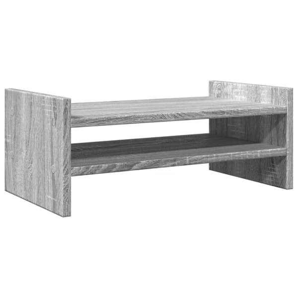 vidaXL skærmholder 50x27x20 cm konstrueret træ grå sonoma