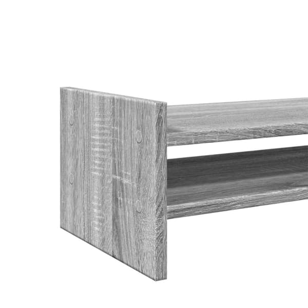 vidaXL skærmholder 50x27x20 cm konstrueret træ grå sonoma