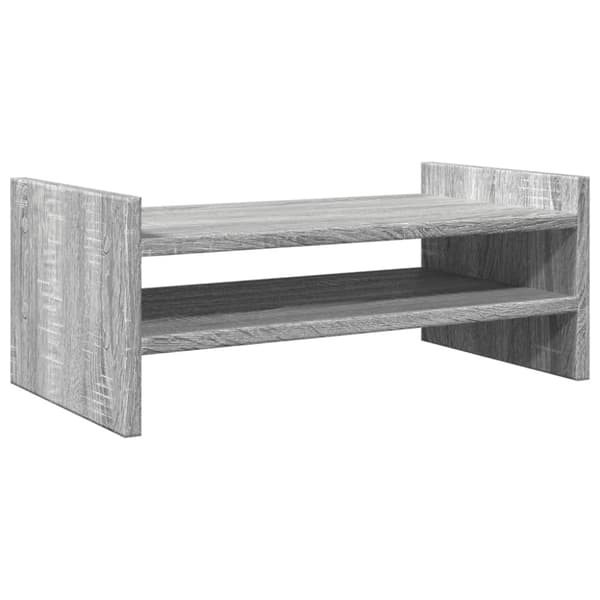 vidaXL skærmholder 50x27x20 cm konstrueret træ grå sonoma