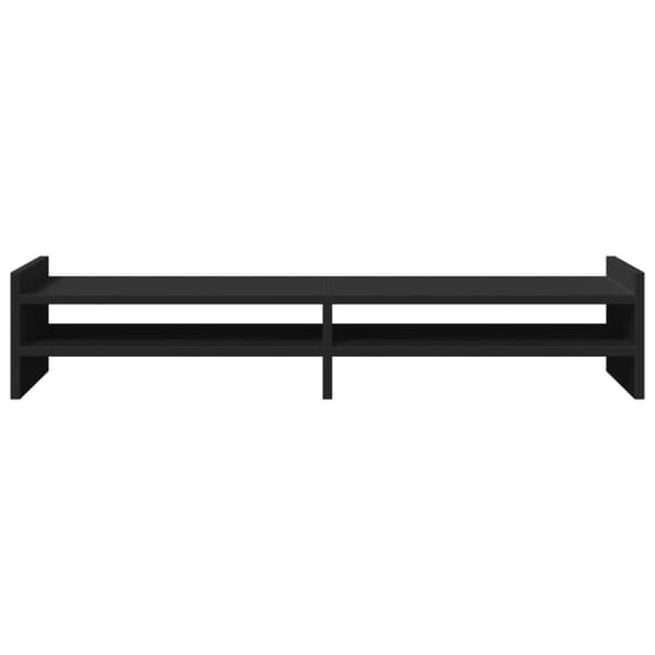 vidaXL skærmholder 100x27x20 cm konstrueret træ sort