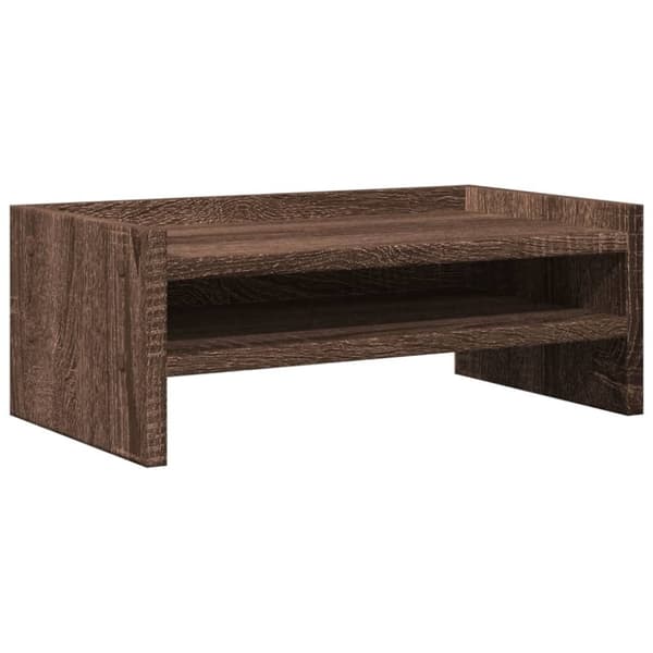 vidaXL Skjermstativ brun eik 42x24x16 cm konstruert tre
