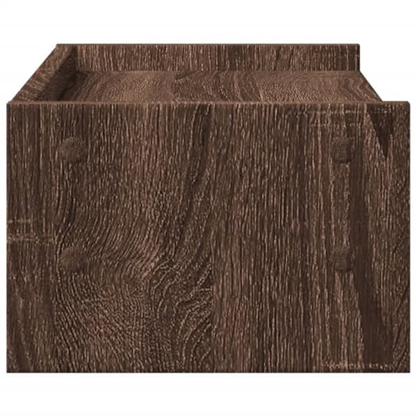 vidaXL Skjermstativ brun eik 42x24x16 cm konstruert tre
