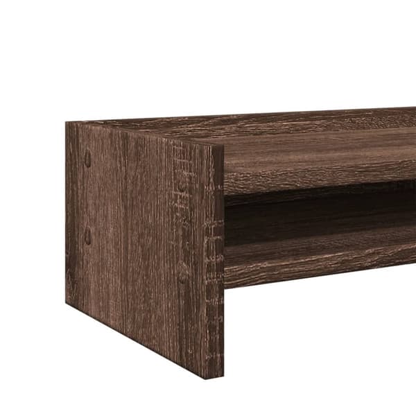 vidaXL Skjermstativ brun eik 42x24x16 cm konstruert tre