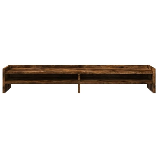 vidaXL Skärmställ rökfärgad ek 100x24x16 cm konstruerat trä