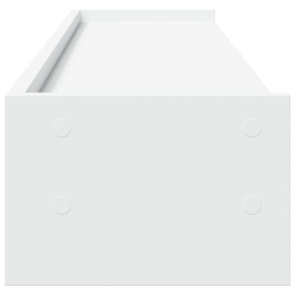 vidaXL Skjermstativ hvit 100x24x16 cm konstruert tre
