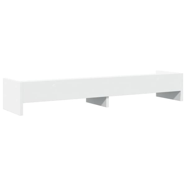 vidaXL Skjermstativ hvit 100x24x16 cm konstruert tre