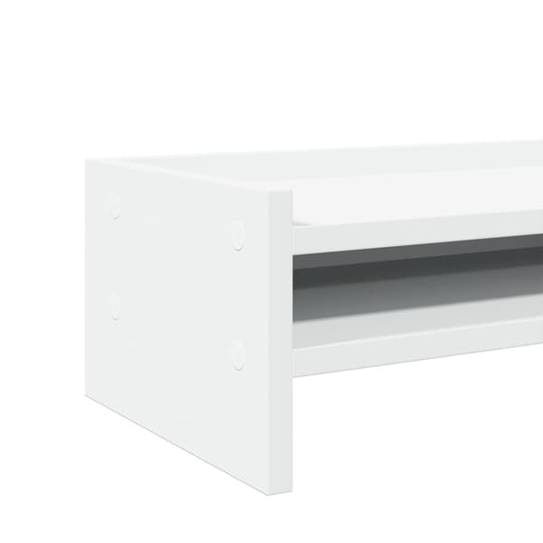vidaXL Skjermstativ hvit 100x24x16 cm konstruert tre