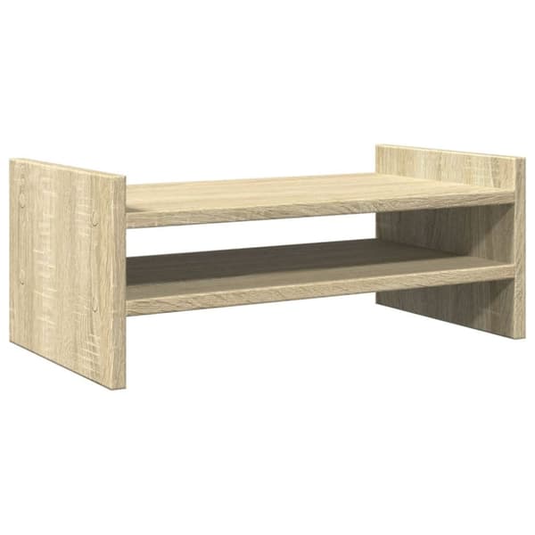 vidaXL Skjermhylle sonoma eik 50x27x20 cm konstruert tre