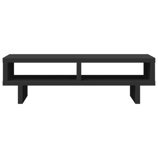 vidaXL skærmholder 50x27x15 cm konstrueret træ sort