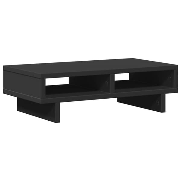 vidaXL skærmholder 50x27x15 cm konstrueret træ sort
