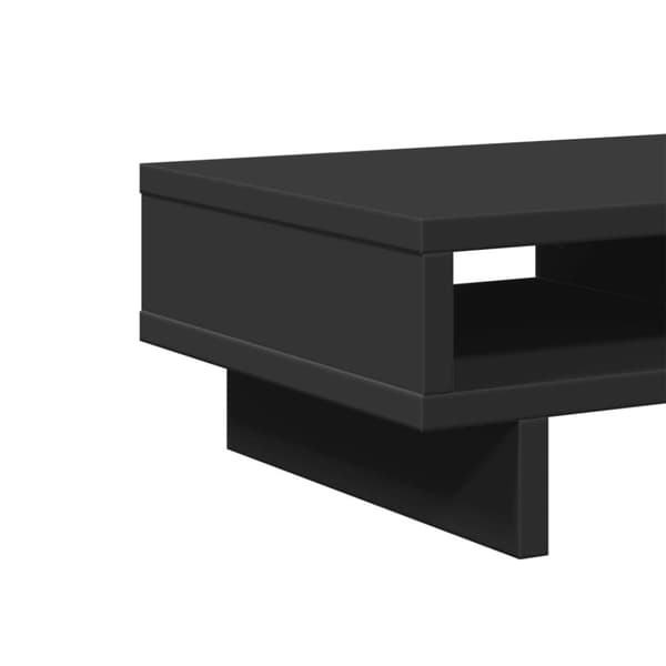 vidaXL skærmholder 50x27x15 cm konstrueret træ sort