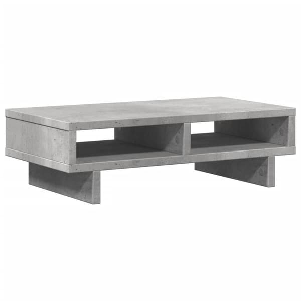 vidaXL skærmholder 50x27x15 cm konstrueret træ betongrå